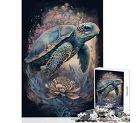 Puzzles for Adults 1000 Puzzles Mysticism Turtle Educational Toy Gift Birthday Practical Game with Matching Poster And Trivia Sheet Size 50x75cm