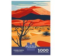 Puzzles for Adults 1000 Puzzles Namib Desert Poster Puzzles for Adults Relax Games Staycation Kill Time for Birthday, Chrismas 38x26cm/1000pcs