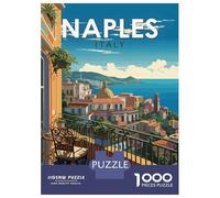 Puzzles for Adults 1000 Puzzles Naples Italy Puzzles for Adults Relaxing Games Precision Cutting Deal As Gifts for The Whole Family 38x26cm/1000pcs