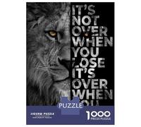 Puzzles for Adults 1000 Puzzles Never Give Up Puzzles for Adults Family Games Perfect Decoration Unique Birthday And Gifts 52x38cm/1000pcs