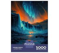 Puzzles for Adults 1000 Puzzles Niagara Falls Orange Sky Jigsaw for Adults Hands-on Game For Family Fun Unique Birthday And Gifts 70x50cm/1000pcs