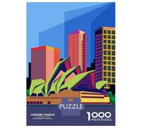 Puzzles for Adults 1000 Puzzles Opera House Sydney Pop Art Puzzles for Adults Relaxing Games Precision Cutting Deal As Gifts for The Whole Family 70x50cm/1000pcs