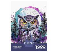 Puzzles for Adults 1000 Puzzles Owl Wild Life Puzzles for Adults Relax Games Staycation Kill Time for Birthday, Chrismas 52x38cm/1000pcs