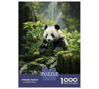 Puzzles for Adults 1000 Puzzles Panda in Tropical Rainforest Adult Jigsaw Puzzle Relaxing Games For Family Fun Deal As Gifts for The Whole Family 52x38cm/1000pcs