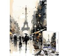 Puzzles for Adults 1000 Puzzles Paris Eiffel Tower Home Decoration Toys Gifts Ideas Hands-on Game Artists Collection, Fine Art size 50x75cm