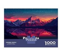 Puzzles for Adults 1000 Puzzles Patagonia Landscape at Sunset Puzzles for Adults Relax Games Precision Cutting Unique Birthday And Gifts 38x26cm/1000pcs