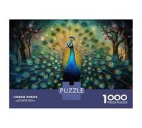 Puzzles for Adults 1000 Puzzles Peacock Feathers Wall Mural-1 Puzzles for Adults Relaxing Games Precision Cutting Deal As Gifts for The Whole Family 70x50cm/1000pcs