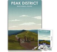 Puzzles for Adults 1000 Puzzles Peak District Travel Print Educational Games Staycation Kill Time Birthday Gifts Size 50x75cm