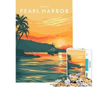Puzzles for Adults 1000 Puzzles Pearl Harbor Hawaii Fun Games for Educational Game Challenge Toy Great Gifts And Toys Wall Art (Size 75x50cm)