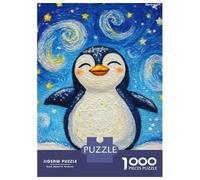 Puzzles for Adults 1000 Puzzles Penguin Starry Night -4 Puzzle for Adults Relax Games Analysis And Logic Deal As Gifts for The Whole Family 38x26cm/1000pcs