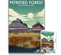 Puzzles for Adults 1000 Puzzles Petrified Forest Nat Park Challenging Game Toys Learning Educational Art Work Gift Size 50x75cm