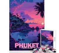 Puzzles for Adults 1000 Puzzles Phuket Aesthetic City Anti-Stress Toys Great Gift for Games Hands-on Game Help The Brain Exercise Size 38x52cm
