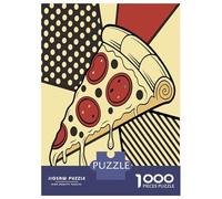 Puzzles for Adults 1000 Puzzles Pizza Slice Pop Art Illustration Jigsaw for Adults Hands-on Game For Family Fun Unique Birthday And Gifts 70x50cm/1000pcs