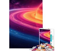 Puzzles for Adults 1000 Puzzles Planet Saturn Colorful Fun at Home Activities, Enhance Memory Hands-on Game for And 14 Years And over (38x52cm)
