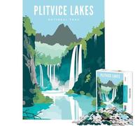 Puzzles for Adults 1000 Puzzles Plitvice Lakes Natl Park Fun Games for Educational Game Challenge Toy Great Gifts And Toys Wall Art (Size 38x26cm)