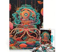 Puzzles for Adults 1000 Puzzles Psychedelic Robot Octopus Anti-Stress Toys Precision Cutting Deal As Gifts for The Whole Family 50x75cm