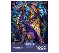 Puzzles for Adults 1000 Puzzles Purple Woods Dragon Puzzles for Adults Family Games Perfect Decoration Unique Birthday And Gifts 70x50cm/1000pcs