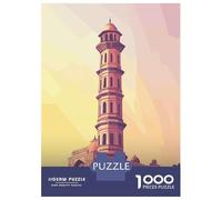 Puzzles for Adults 1000 Puzzles Qutub Minar, India Puzzles for Adults Relax Games Precision Cutting Unique Birthday And Gifts 38x26cm/1000pcs