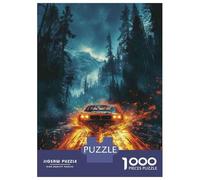 Puzzles for Adults 1000 Puzzles Rainy Night Forest Road Adventure Adult Jigsaw Puzzle Relaxing Games For Family Fun Deal As Gifts for The Whole Family 38x26cm/1000pcs
