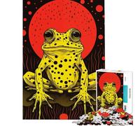 Puzzles for Adults 1000 Puzzles Riso Print Funky Frog Fun Activities at Home Hand Speed Race Educational Toy for 14+ Puzzle Game Offered (38x52cm)
