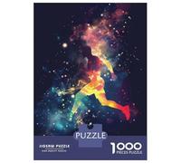 Puzzles for Adults 1000 Puzzles Runner Galaxy Silhouette Adult Puzzles Family Game Wall Decoration Deal As Gifts for The Whole Family 70x50cm/1000pcs