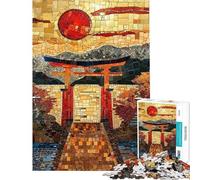 Puzzles for Adults 1000 Puzzles Sacred Torri Path Mosaic Adult Jigsaw Puzzles Improve Memory Help The Brain Exercise for Is Ideal As A Gifts (Size 50x75cm)