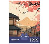 Puzzles for Adults 1000 Puzzles Sakura Roads Jigsaw for Adults Hands-on Game For Family Fun Unique Birthday And Gifts 52x38cm/1000pcs