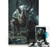 Puzzles for Adults 1000 Puzzles Samurai Versus The Armored Beast, Fun Games, Train Your Brain And Hands, Enhance Love between Couples 38x26cm