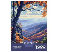 Puzzles for Adults 1000 Puzzles Shenandoah National Park Autumn Landscape Puzzles for Adults Relax Games Staycation Kill Time for Birthday, Chrismas 70x50cm/1000pcs