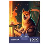 Puzzles for Adults 1000 Puzzles Shiba Is Fine Now Puzzles for Adults Relaxing Games Precision Cutting Deal As Gifts for The Whole Family 70x50cm/1000pcs