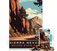Puzzles for Adults 1000 Puzzles Sierra Nevada Exact Fit Game Brain Teaser Gift Calm Fun Time Xmas Art Gift (50x75cm)