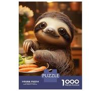 Puzzles for Adults 1000 Puzzles Sloth Cooking Jigsaw for Adults Hands-on Game For Family Fun Unique Birthday And Gifts 70x50cm/1000pcs