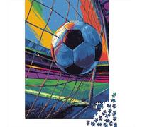 Puzzles for Adults 1000 Puzzles Soccer Ball Goal Net-4 Adult Puzzles Family Game Wall Decoration Deal As Gifts for The Whole Family 52x38cm/1000pcs