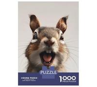 Puzzles for Adults 1000 Puzzles Squirrel Funny Animal Art Puzzles for Adults Family Game Pattern Assembly Unique Birthday And Gifts 38x26cm/1000pcs