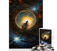 Puzzles for Adults 1000 Puzzles Staring Into The Void Anti-Stress Toys Great Gift for Games Hands-on Game Help The Brain Exercise Size 38x26cm