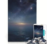 Puzzles for Adults 1000 Puzzles Starry Night Over The Ocean, Fun Games, Train Your Brain And Hands, Enhance Love between Couples 38x26cm