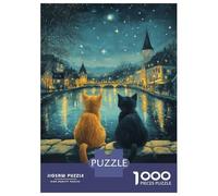 Puzzles for Adults 1000 Puzzles Stars Over The River Puzzle for Adults Relax Games Analysis And Logic Deal As Gifts for The Whole Family 38x26cm/1000pcs