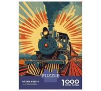 Puzzles for Adults 1000 Puzzles Steam Train Journey -1 Puzzle for Adults Relax Games Analysis And Logic Deal As Gifts for The Whole Family 52x38cm/1000pcs