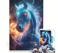 Puzzles for Adults 1000 Puzzles Stellar Phantom︰ The Cosmic Horse, Fun Games, Train Your Brain And Hands, Enhance Love between Couples 38x26cm