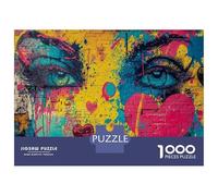 Puzzles for Adults 1000 Puzzles Street Art Graffiti Wall Decor Puzzles for Adults Relaxing Games Precision Cutting Deal As Gifts for The Whole Family 52x38cm/1000pcs