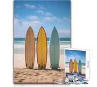Puzzles for Adults 1000 Puzzles Surfboard Paradise Beautiful Design Game Home Art Decor Gift For Birthdays Size 38x52cm