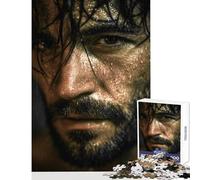 Puzzles for Adults 1000 Puzzles Sweaty Man's Intense Close-up Portrait Anti-Stress Toys Great Gift for Games Hands-on Game Help The Brain Exercise Size 38x26cm