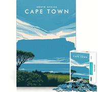 Puzzles for Adults 1000 Puzzles Table Mountain Cape Town Exact Fit Game Brain Teaser Gift Calm Fun Time Xmas Art Gift (50x75cm)
