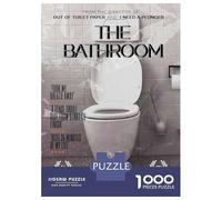 Puzzles for Adults 1000 Puzzles The Bathroom Movie Parody Jigsaw for Adults Hands-on Game For Family Fun Unique Birthday And Gifts 38x26cm/1000pcs