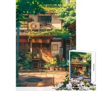 Puzzles for Adults 1000 Puzzles The Sunlit House Educational Toy Birthday Gift Impossible Game with Matching Poster And Trivia Sheet Size 50x75cm