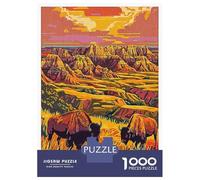 Puzzles for Adults 1000 Puzzles Theodore Roosevelt National Park Puzzles for Adults Relax Games Precision Cutting Unique Birthday And Gifts 70x50cm/1000pcs