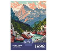 Puzzles for Adults 1000 Puzzles Triglav National Park, Slovenia Puzzles for Adults Relax Games Staycation Kill Time for Birthday, Chrismas 38x26cm/1000pcs