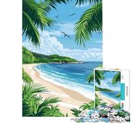 Puzzles for Adults 1000 Puzzles Tropical Beach Paradise Fun Activities at Home For Family Fun Hands-on Game for And 14 Years And over (38x26cm)
