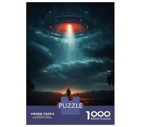 Puzzles for Adults 1000 Puzzles UFO Abduction Scene-2 Puzzles for Adults Relaxing Games Precision Cutting Deal As Gifts for The Whole Family 70x50cm/1000pcs