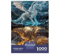 Puzzles for Adults 1000 Puzzles Upside Down Dragons Puzzle for Adults Relax Games Analysis And Logic Deal As Gifts for The Whole Family 70x50cm/1000pcs